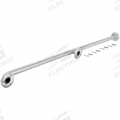 APPROVED VENDOR Wall Grab Bar: Straight, 48 in Lg, 1 1/4 in Dia, Stainless Steel - Bathroom Partition Grab Bars