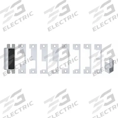 HES Electric Door Strike: 1 1/4 in Wd, 4 7/8 in Ht, Cylindrical/Mortise - Combination Cylindrical & Mortise Electric Strikes