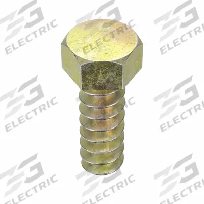 SEMS Screw: M5.5 Size, 18 mm Lg, Steel, Zinc Yellow, External Hex, Hex Washer - Hex Head Washer Sheet Metal Screws