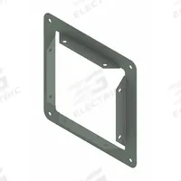 HOFFMAN Wireway Panel Adapter: 8 in Wd, 8 in Ht, 14 ga Gauge, 1, Without Knockouts, Steel, Painted (MPN F88GPA). Key specifications — Brand: HOFFMAN; Finish: Painted; With/Without Knockouts - Broad: No.