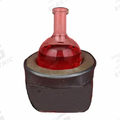 BRISKHEAT Heating Mantle: 1 L Capacity, 377 W Watt - Max, Fiberglass, 482°C Temp - Max - Cloth-Housed Table Top Heating Mantles