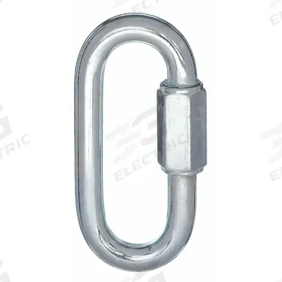 APPROVED VENDOR Connecting Link: Quick Link, Steel, 3 9/16 in Overall Lg - Threaded Locking Connecting Links