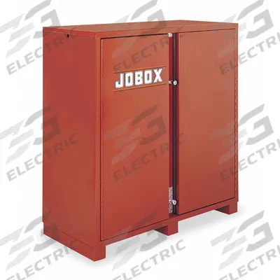 CRESCENT JOBOX Jobsite Cabinet: 24 in W x 72 in D x 61 in H, 49 cu ft, Padlock - Jobsite Cabinets