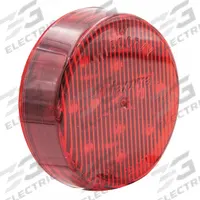 MAXXIMA Clearance Marker Light Kit: Clearance Light, LED, Round, Surface Mount, Red, Grommet, IP67 (MPN AX10RG-KIT). Key specifications — Lens Color: Red; Brand: MAXXIMA; Electrical Connection: Pigtail; Lighting Technology: LED; Mount Type: Grommet; SAE Lens Code: P2.