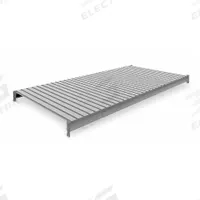 TENNSCO Shelf: 96 in x 48 in, 22 ga Beams, Steel, 2,150 lb Load Capacity (MPN 6940). Key specifications — Decking Material: Steel; Frame Finish: Powder Coated; Frame Material: Steel; Color: Industrial Gray; Includes: (2) Beams; Brand: TENNSCO.