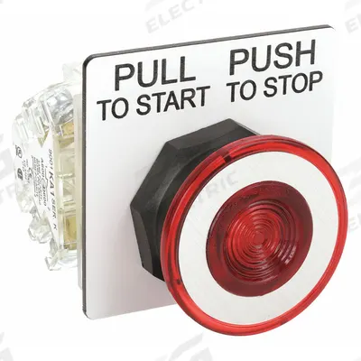 SCHNEIDER Mushroom Head Push Button: Non-Illuminated, Mushroom Head Profile, Non-Metallic - Mushroom-Head Push Buttons