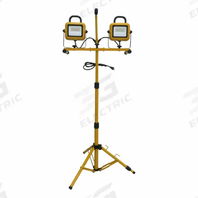 APPROVED VENDOR Tripod Job Site Light: 9,000 lm Max Brightness, LED, 1, 1 Brightness Levels - Tripod Stand Lights