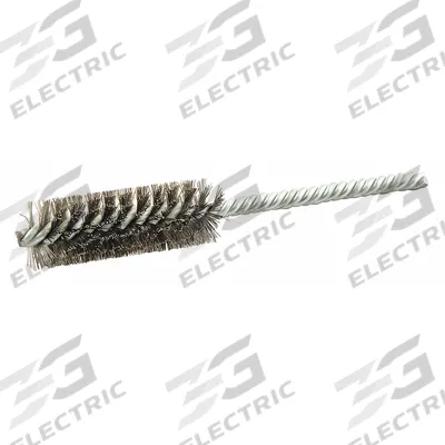APPROVED VENDOR Double Spiral Tube Brush: Double Stem, Carbon Steel, 3/4 in Dia - Heavy-Cleaning Brushes for Carbon Steel