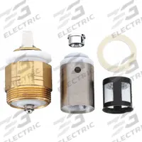 CHICAGO FAUCETS Metermix Actuator and Unit: For 3300/3600 Series, Use with Hot/Cold Water, Brass (MPN 3300-103KJKABNF). Key specifications — attr1094339: 3600; attr1094340: Hot/Cold; attr1108697: Chicago Faucets; attr1108709: Cartridge; attr1094343: (1) Tag MVP Retrofit Kit; attr1094335: Brass.