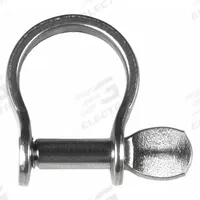 RONSTAN Anchor Shackle: Anchor Shackle, 660 lb Working Load Limit, 5/16 in Compatible Rope Dia (MPN RF633). Key specifications — Body Color: Silver; Brand: RONSTAN.