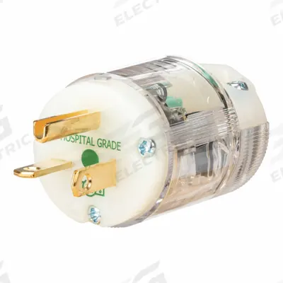 HUBBELL Straight Blade Plug: Hospital Grade, 5-20P, 125V AC, 20 A, 2 Pole, 3 Blade - General Purpose Plugs