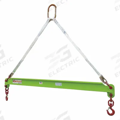 CALDWELL Spreader Beam: Spreader Beam, 1,000 lb Working Load Limit, Fixed, 72 in Overall Lg - Chain-Mounted Spreader Beams