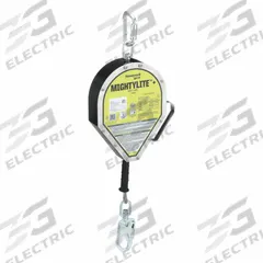 MILLER BY PIP Self-Retracting Lifeline: Stainless Steel Carabiner Anchor, 50 ft Line, Overhead Only (MPN MML-OSS1-01/50FT). Key specifications — Brand: MILLER BY PIP; ANSI SRL Class (2021): Class 1; RFID Equipped: No; Lifeline Material: Steel; Series: MIGHTYLITE+; Anchorage End Connection Type: Carabiner; Anchoring Location: Overhead Only.