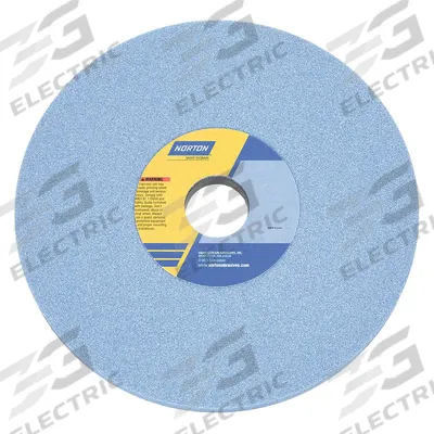 NORTON Straight Grinding Wheel: Type 1, 7" x 1/2" x 1 1/4", 5SG60-LVS - Cool-Cutting Grinding Wheels for All Metals
