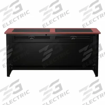 VERSADESK Computer Desk: Wood, Cherry, 0 Drawers, 60 in Overall Wd, 31 in Overall Ht - Downview Computer Desk