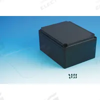 BOX ENCLOSURES Enclosure: Black, Polycarbonate, 9 in x 7 in x 5 in, NEMA 4, Solid Cover (MPN BEN-92PBK). Key specifications — attr1046062: Black; attr1046066: Solid; attr1046077: 4; attr211016: BOX ENCLOSURES.