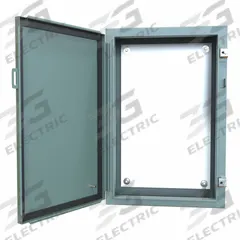 HAMMOND Electrical Enclosure: Steel, 24 in x 16 in x 6 in, NEMA 12/13, w/Panel, Solid Cover, Hinged (MPN 1418H6). Key specifications — Brand: HAMMOND; Closure Method: Clamps; Knockouts: Not Included.