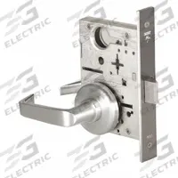 BEST Door Lockset: Passage Lever Locksets, Chrome, ADA Compliant, Interchangeable Core (MPN 45H0N15H626LHRB). Key specifications — Ligature Resistance: Not Ligature-Resistant; Brand: BEST; Lockset Function ANSI Code: F01; Visual Indicator Message: No Message; Lockset Style: 40H; ADA Compliant: Yes; Finish: Satin Chromium-Plated : Stainless Steel.