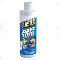 BLASTER Air Tool Oil: Petroleum, 0°F Min. Op Temp., 120°F Max. Op Temp., Not Food Grade, Bottle (MPN 16-ATL). Key specifications — attr1321222: Petroleum; attr1321226: 5W; attr1321227: 22; attr1321244: BLASTER; attr1321245: Bottle.