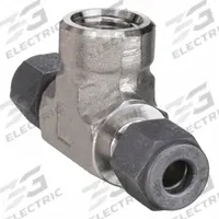 PARKER Compression Tee Fitting: 1/2 in OD x 1/2 in OD x 1/2 in Pipe Fitting Size, Stainless Steel (MPN 8-8-8 OBZ-SS). Key specifications — Compatible Fitting Brands: CPI™; Brand: PARKER.
