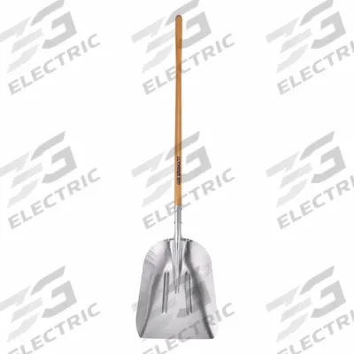 SEYMOUR MIDWEST Scoop Shovel: Aluminum, #12 Blade Size, 14 1/2 in Blade Wd, 19 in Blade Lg - Standard Scoop Shovels