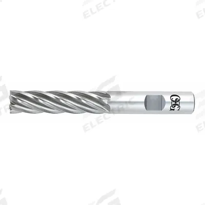 OSG Square End Mill: Cobalt, 6 Flute, 1-1/8" Mill Dia, 4" LOC, 6-1/2" OAL (MPN 5455200) - General Purpose Cobalt Square End Mills