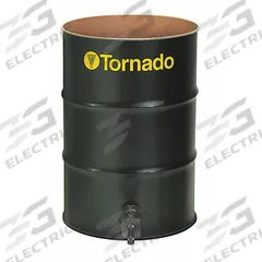 TORNADO Vacuum Drum: Open Head, 23 1/2 in Top Outside Dia, Steel, 18 ga Body Material Gauge (MPN 95944). Key specifications — Drum Material: Steel; Brand: TORNADO; Drum Head Type: Open Head; Compatible Vacuum Type: Pneumatic Wet Vacuum; Includes: Head Only.