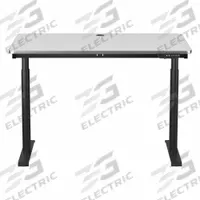 VERSADESK Electric Sit-Stand Desk: White, Wood, 48 in Overall Wd, 30 in Overall Dp, Laminate/Steel (MPN VT1074830-03-01). Key specifications — attr989930: Black; attr989931: Laminate; attr989903: VERSADESK; attr989914: White; attr989916: Wood.