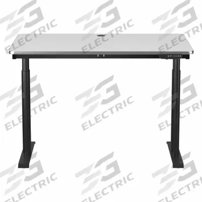 VERSADESK Electric Sit-Stand Desk: White, Wood, 48 in Overall Wd, 30 in Overall Dp - Electric Adjustable-Height Desks