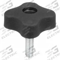 INNOVATIVE COMPONENTS Hand Knob: 4 Point, Plastic w/ Steel Thread, 1/4"-20 Thread, 1.4 in Dia (MPN GN4C06254S2-S21). Key specifications — Brand: INNOVATIVE COMPONENTS.