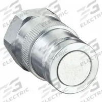 PARKER Hydraulic Quick Connect Hose Coupling: 1/4 in Coupling Size, Steel, Fluorocarbon, Female NPTF (MPN 71-3N4-4FV). Key specifications — Seal Material: Fluorocarbon; Body Material: Steel; Brand: PARKER.