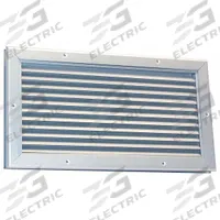 Door Louver: Clear Anodized, Aluminum, 4 1/2 in H x 10 1/2 in W Rough Opening (MPN 6WRK5). Key specifications — Brand: DAYTON.