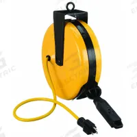 APPROVED VENDOR Extension Cord Reel: Ratchet Lock, 30 ft Cord Lg, 14 AWG, SJTW, 5-15R Cord Lg, 5-15P (MPN 436G98). Key specifications — Retractable Cord Ending NEMA Configuration: 5-15R; Feeder Cord Ending NEMA Configuration: 5-15P; Brand: APPROVED VENDOR.