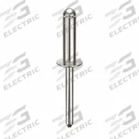 Blind Rivet,2 8/39 in L,1/4 in dia,PK100: Inch, 2 13/64 in Overall Lg, 7/8 in Body Lg, Dome, 100 PK (MPN U33190.025.0810). Key specifications — Brand: APPROVED VENDOR.