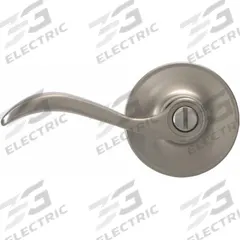 SCHLAGE RESIDENTIAL Seville Lever Lockset: Privacy Lever Locksets, Nickel (MPN J40-SEV-619). Key specifications — Ligature Resistance: Not Ligature-Resistant; Brand: SCHLAGE RESIDENTIAL; Lockset Function ANSI Code: F76; Visual Indicator Message: No Message; Lockset Style: Seville; ADA Compliant: No; Finish: Satin Nickel-Plated : Metal.