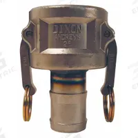 Cam and Groove Coupling: 3 in Coupling Size, 125 psi Max. Working Pressure @ 70 F, Male Hose Shank (MPN 3025-C-SS). Key specifications — Gasket Material: Nitrile; Fitting Type: Male Hose Shank; Includes Locking Arm: No; Body Material: 316 Stainless Steel; Brand: DIXON VALVE & COUPLING.