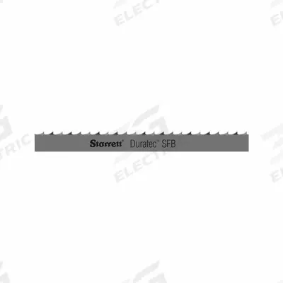 STARRETT Band Saw Blade: Carbon Steel, Duratec(TM) SFB, Non-Ferrous Metal/Wood, 27 ft 6 in - Low-Alloy Steel- & Nonferrous Metal-Cutting Blades