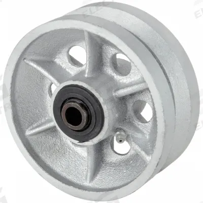 APPROVED VENDOR Caster Wheel: 6 in Wheel Dia., 2 in Wheel Wd, Iron, 1,000 lb Load Rating - Iron Tread Wheels