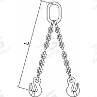 PEWAG Chain Sling: 9/32 in Chain Trade Size, 120 Chain Grade, Grab Hook, Steel, Fixed, 5 ft Sling Lg (MPN 7G120DOG/5). Key specifications — Brand: PEWAG.
