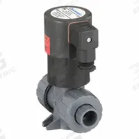 HAYWARD Solenoid Valve: 2-Way, Normally Closed, 1/2 in Pipe Size, 120V AC, Inline Single, PVC Body (MPN SV10050STV). Key specifications — Pipe Size: 1/2 in; Voltage: 120V AC; Brand: HAYWARD; Coil Enclosure: Without Junction Box.