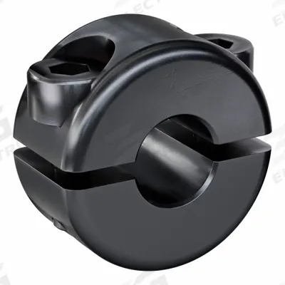 RULAND MANUFACTURING Shaft Collar: 2-Piece, Metric, Round, Clamp-On, 6 mm Bore Dia - Steel Shaft Collars