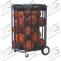 CHAMPION SPORTS Ball Locker: 28 in Overall Lg, 22 in Overall Wd, 43 in Overall Ht, Steel, Black (MPN CBL)