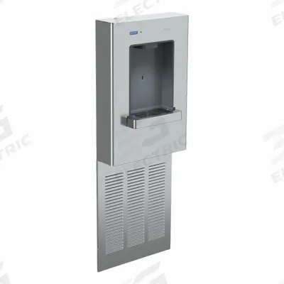 SLOAN Bottle Filling Station: On-Wall, 8 gph @ 50°F, 304 Stainless Steel, Silver - On-Wall Bottle Fillers