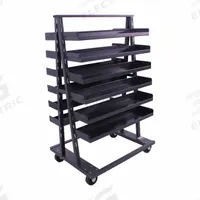 VALLEY CRAFT A-Frame Cart: 2,500 lb, 12 Shelves, Gray, 38 in L x 30 in W x 63 in H, 2 Usable Sides (MPN F89066VCGY). Key specifications — Color: Gray; Includes: (12) Trays with Lip; Caster/Wheel Configuration: (2) Rigid; Brand: VALLEY CRAFT.
