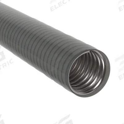 CALBRITE Liquid-Tight Metal Conduit: 3/4 in Trade Size, Silver, 25 ft Nominal Lg - Corrosion Resistant Liquid-Tight Metallic Conduit