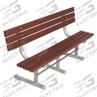 ULTRASITE Outdoor Bench: Extra Heavy-Duty, 72 in Overall Lg, 35 in Overall Ht, Brown, Silver (MPN g940P-BRN6). Key specifications — Manufacturer Part Number: g940P-BRN6; Brand: ULTRASITE; Frame Color: Silver; Product Type: Outdoor Bench; Seat Color: Brown; Series: Extra Heavy-Duty.