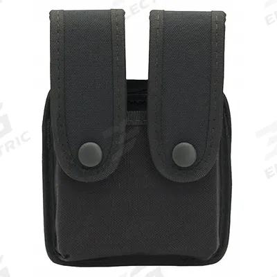 UNCLE MIKES UNCLE MIKE'S Magazine Pouch: Black, Nylon, 2 in x 6 in, Snap Closure - Duty Equipment Pouches