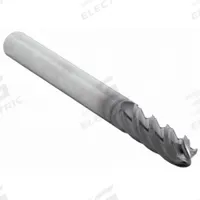 WIDIA HANITA Ball End Mill: Carbide, TiAlN Coated, 4 Flute, 1/4" Mill Dia, 3/4" LOC, 2-1/2" OAL (MPN TF4V0007002)