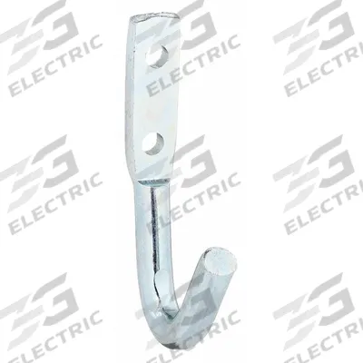 MONROE PMP Hook: Screw, 1 Points per Hook, Silver, 1 3/8 in Projection, Steel - Wall Mount Utility Hooks