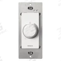 Speed Control: White, Rotary Dial, 120V AC, 605RP, QTXE110S, 744, 744LED, Speed Control (MPN SC100W). Key specifications — Product Type: Speed Control; Switch Type: Rotary Dial; Color: White; Compatible Manufacturer Model Number: 605RP, QTXE110S, 744, 744LED; Nameplate Voltage: 120V AC; Brand: BROAN; Includes: Ability to Adjust Sound, Speed, cfm and Energy Usage.